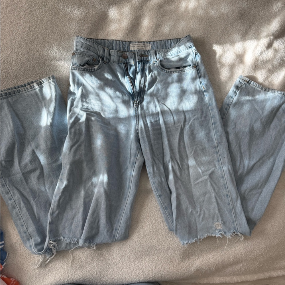 Light Blue wide legged Denim jeans